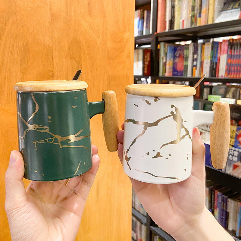 Tasse marbrée nordique pour bureau