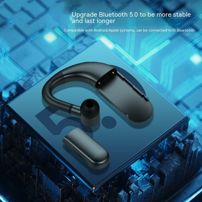 Casque audio sport à crochet d'oreille avec affichage numérique