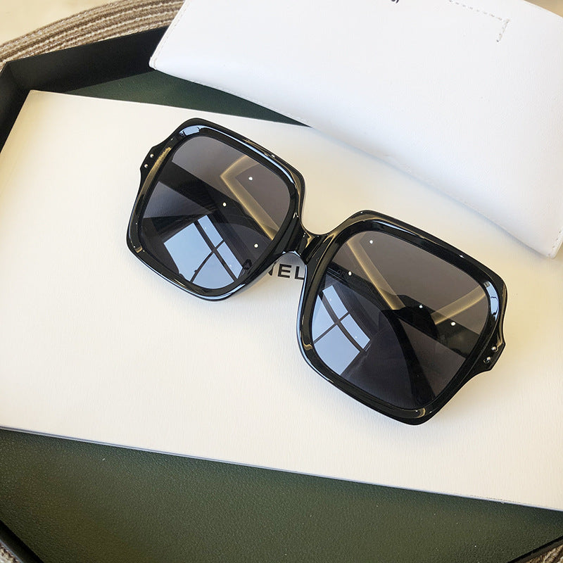 Retro White Frame Sunglasses Female Korean Version