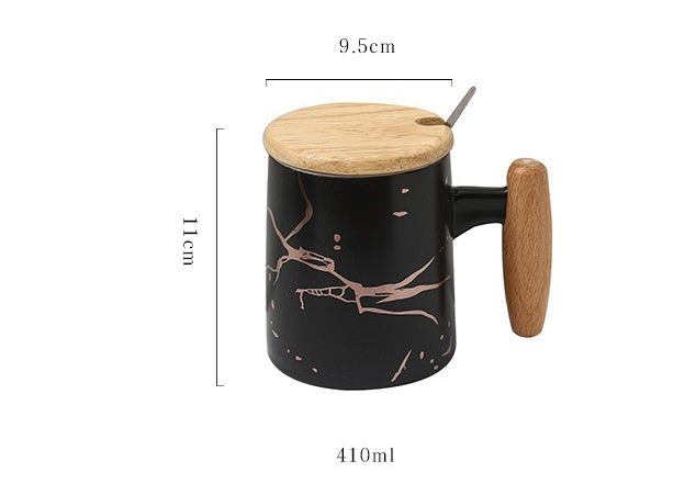 Tasse marbrée nordique pour bureau