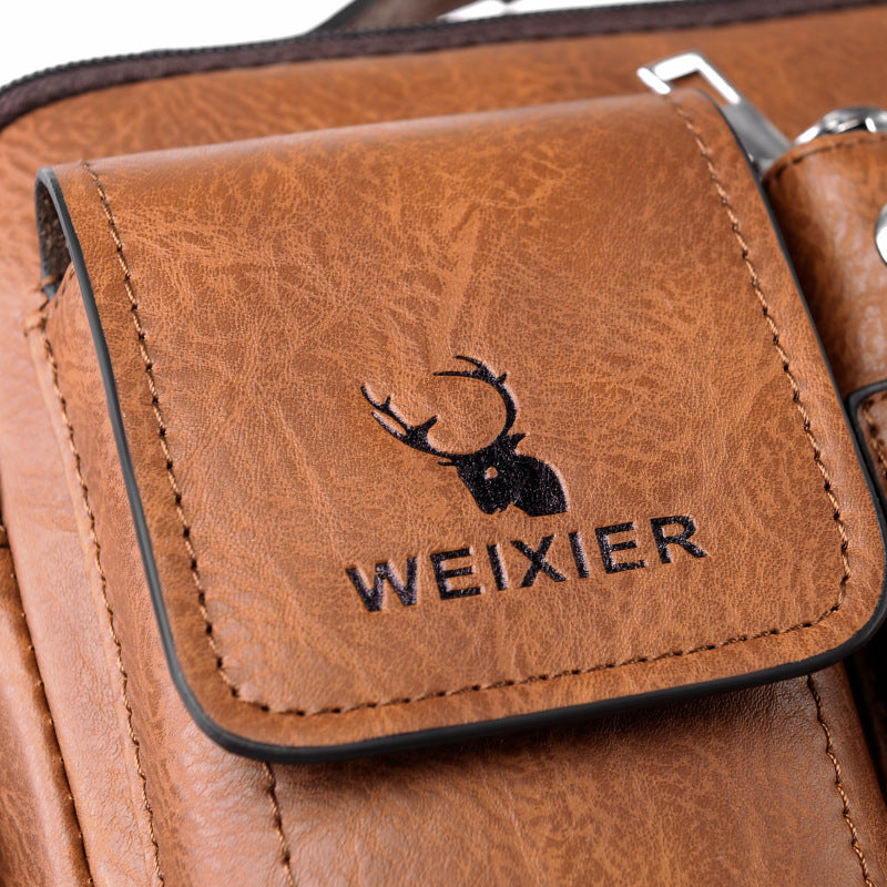 Sac bandoulière portable pour homme d'affaires