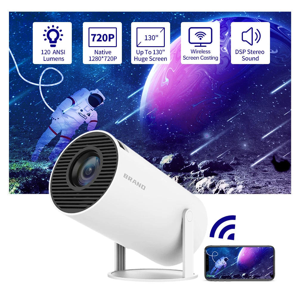 MINI PROJECTEUR 5G WIFI Home Cinema 720P pour SAMSUNG Apple Outdoor 1080P 4K Movie HDMI