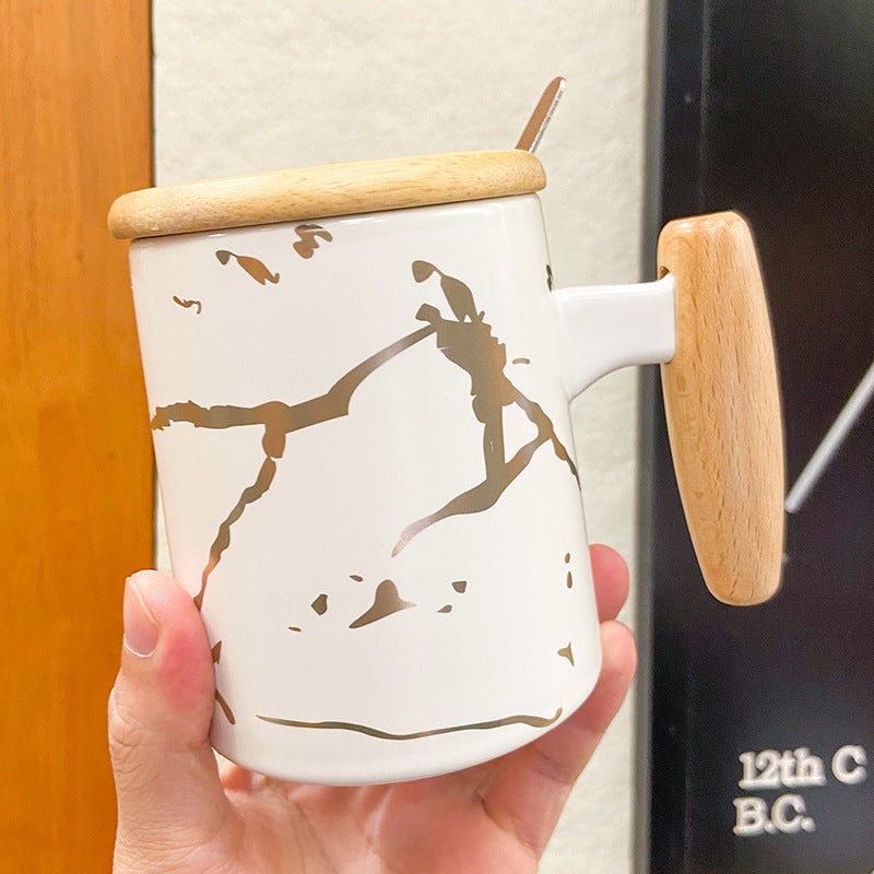 Tasse marbrée nordique pour bureau