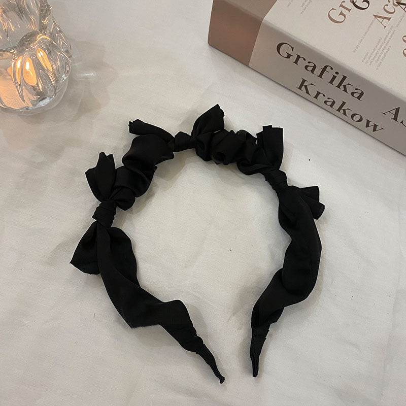 French Elegant Black Sweet Black Pearl Hair Accessories