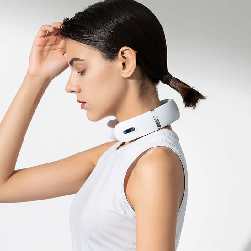 Electric Neck Massager Neck And Back Hot Compress Wireless Portable Collage