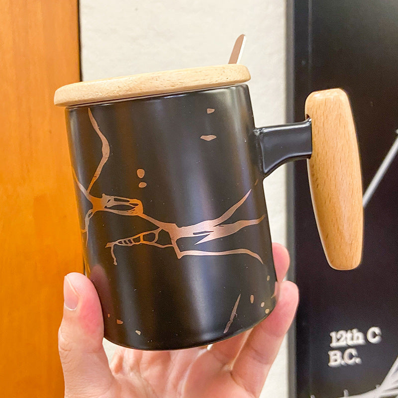 Tasse marbrée nordique pour bureau