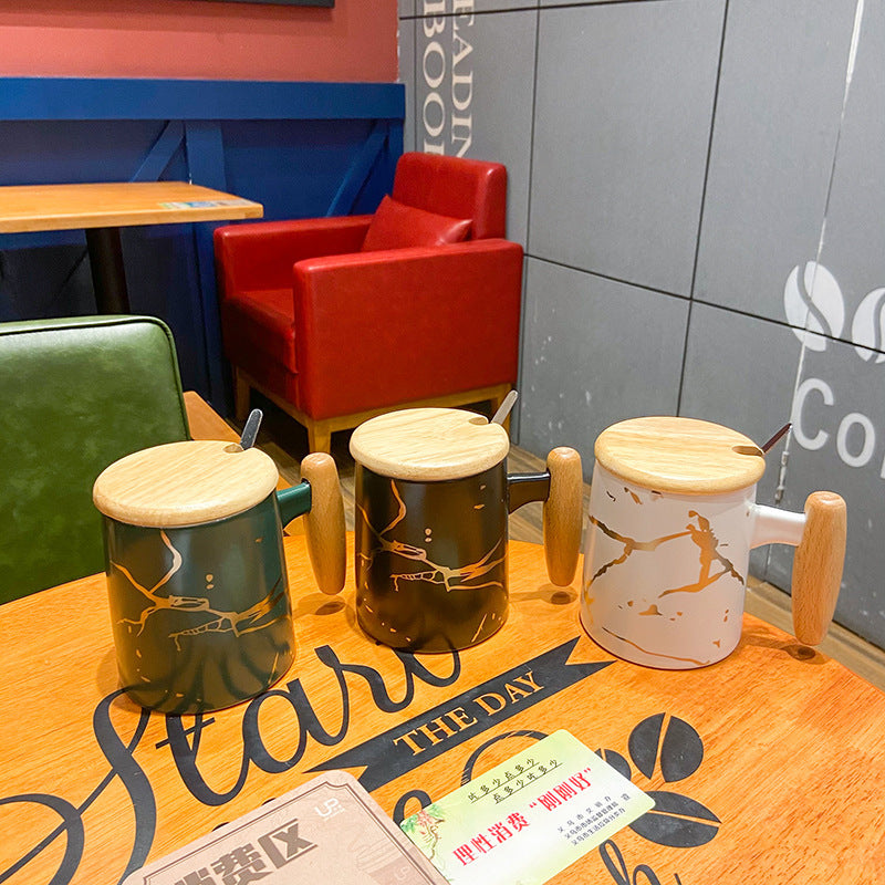 Tasse marbrée nordique pour bureau