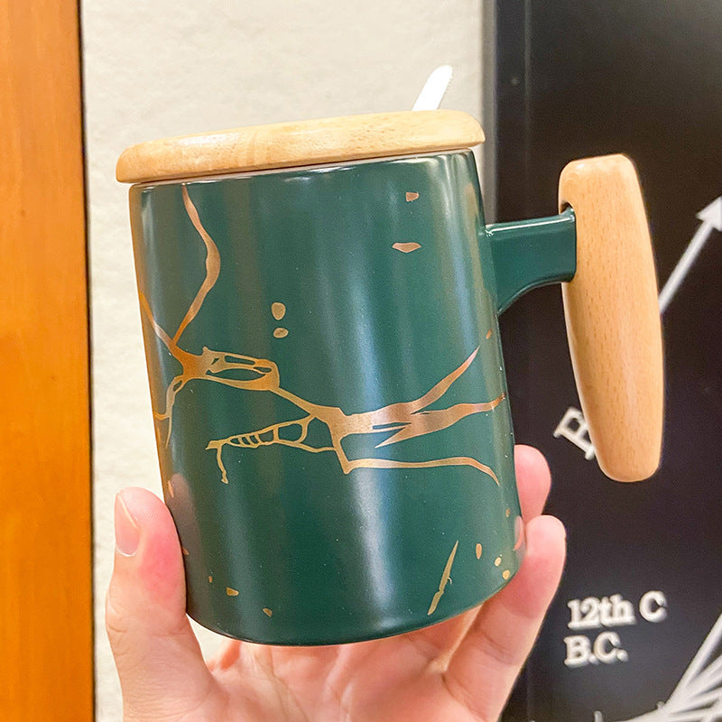 Tasse marbrée nordique pour bureau